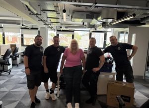 Business client during their office relocation with Glenn Removals