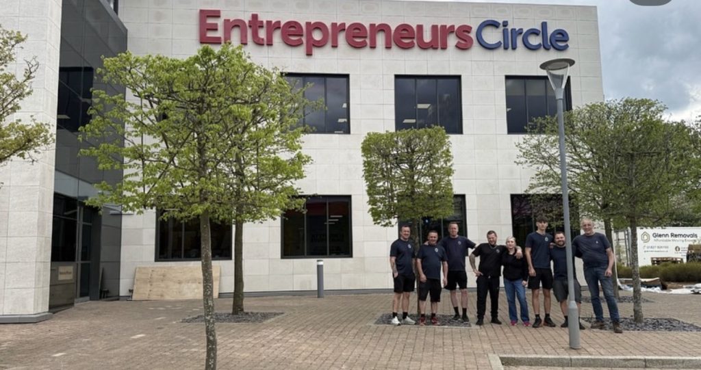 Glenn Removals team outside a completed office move in Nuneaton